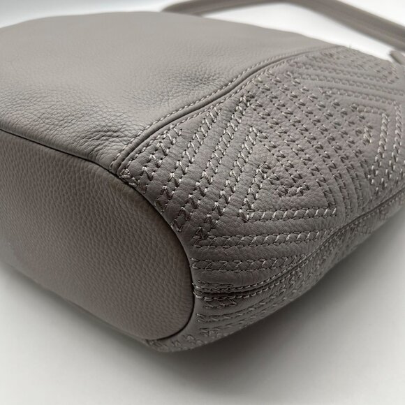 The Sak Gray Leather Sequoia Shoulder Bag - Picture 6 of 10